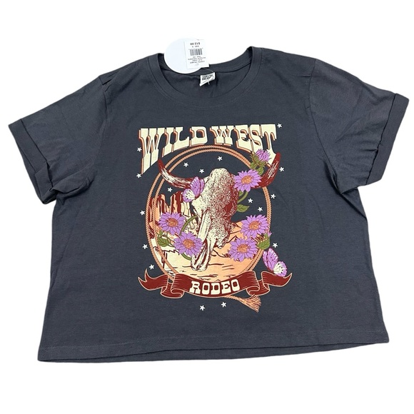 NWT Midi Tee Shirt Coastal Dreamer Wild West Rodeo Size S - Picture 1 of 7